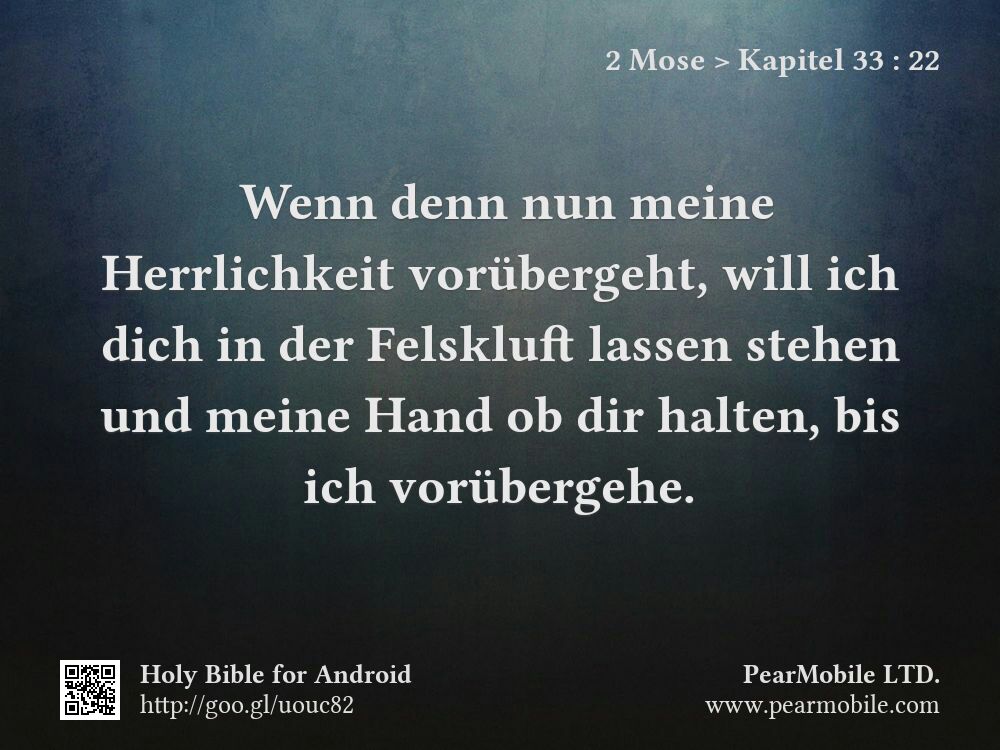 2 Mose, Kapitel 33:22